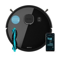 CECOTEC ROBOT HOOVER AND FLOOR MOPPER CONGA 1090 CONNECTED, APP CONTROL, VACUUMS, SWEEPS, MOPS AND WIPES, 1400PA, SPECIAL BRUSH, PETS, SMART MOPPING, ALEXA AND GOOGLE VOICE CONTROL, RRP: 152.76€.