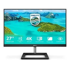 PHILIPS 278E1A - 27 INCH 4K MONITOR, 60 HZ, 4 MS, IPS, SPEAKERS, FLICKERFREE, SMART IMAGE (3840 X 2160, 350 CD/M², HDMI/DP), RRP: £295.99.