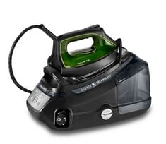 ROWENTA SILENCE PRO DG9248 IRONING CENTRE, UNLIMITED AUTONOMY, 8 BARS, STEAM STROKE 600 G/MIN, MICROSTEAM SOLEPLATE, ECO FUNCTION AND LIME TANK, 1.3 LITRES. COLOUR BLACK AND GREY, RRP: 299.99€.