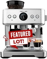 CECOTEC POWER ESPRESSO 20 BARISTA MASTER ESPRESSO MACHINE 20 BARS AND PRESSURE GAUGE 2250W. RRP: 259.00€.