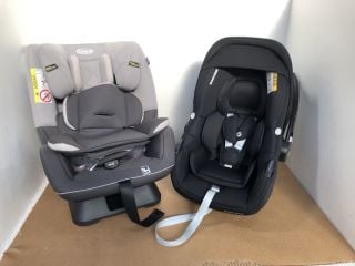 MAXI-COSI CABRIOFIX I-SIZE CAR SEAT TO INCLUDE GRACO SLIMFIT 2 IN 1 CONVERTIBLE CAR SEAT: LOCATION - H6