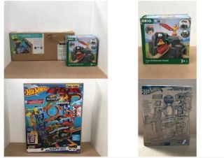 3 X CHILDRENS TOYS TO INCLUDE HOT WHEELS ULTIMATE GARAGE: LOCATION - H9