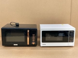 HADEN 800W MICROWAVE IN BLACK TO INCLUDE TOSHIBA MICROWAVE OVEN: LOCATION - H11