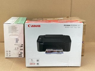 3 X PRINTERS TO INCLUDE CANON PIXMA TS355OI PRINTER IN BLACK: LOCATION - H12