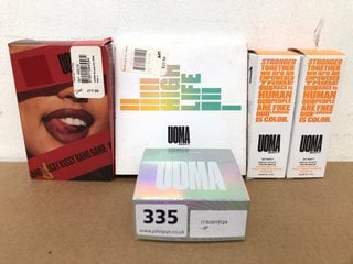 5 X HEALTH & BEAUTY ITEMS TO INCLUDE UOMA HIGH LIFE HIGHLIGHT + CONTOUR FACE PALETTE: LOCATION - I7