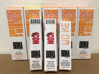 8 X HEALTH & BEAUTY ITEMS TO INCLUDE UOMA STAY WOKE BRIGHTENING CONCEALER BROWN SUGAR: LOCATION - I7