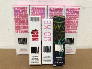 7 X HEALTH & BEAUTY ITEMS TO INCLUDE UOMA HIGH SHINE LIPSTICK IN BLACK MAGIC: LOCATION - I7