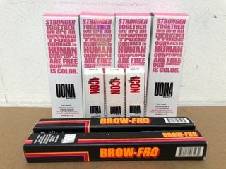 9 X HEALTH & BEAUTY ITEMS TO INCLUDE UOMA BROW-FRO BABY HAIR PRECISION BROW PENCIL: LOCATION - I7