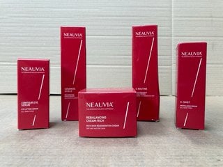 5 X NEAUVIA BEAUTY ITEMS TO INCLUDE NEAUVIA CONTOUR EYE LIFTING SERUM: LOCATION - I3