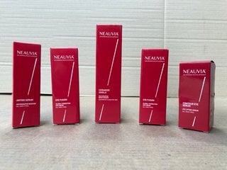 5 X NEAUVIA BEAUTY ITEMS TO INCLUDE NEAUVIA CONTOUR EYE LIFTING SERUM: LOCATION - I3