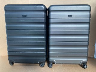 JOHN LEWIS & PARTNERS LARGE SUITCASE IN GREY TO INCLUDE JOHN LEWIS & PARTNERS LARGE SUITCASE IN BLACK: LOCATION - J4