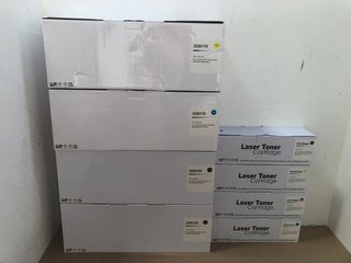 8 X ASSORTED LASER TONER PRINTER CARTRIDGES: LOCATION - J6