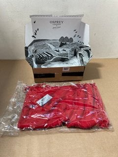 OSPREY LONDON POLYESTER SCARF IN RED MODEL:MO2288-90RED: LOCATION - J8