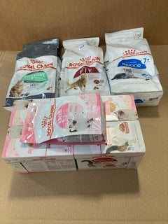 8 X PET FOOD ITEMS TO INCLUDE ROYAL CANIN KITTEN FOOD - BBE 06/01/26: LOCATION - J9