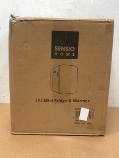 3 X HOME APPLIANCES TO INCLUDE SENSIO HOME 15L MINI FRIDGE AND WARMER IN BLACK MODEL: SHMFR15LBL: LOCATION - H1