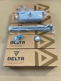 5 X DELTA OVERHEAD DOOR CLOSER FIXED POWER SIZE 3: LOCATION - E1