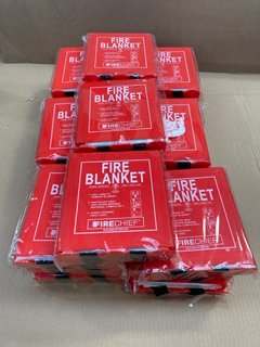 QTY OF FIRECHIEF FIRE WALL MOUNTED FIRE BLANKETS IN RED: LOCATION - E1