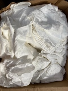 BOX OF ECO-FRIENDLY ESSENTIAL WAFFLE HAIR TOWELS IN WHITE: LOCATION - E3