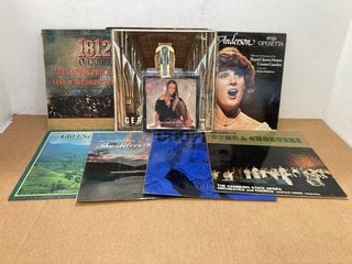 QTY OF ASSORTED VINYLS TO INCLUDE 1812 OVERTURE THE LONDON PHILHARMONIC WITH BAND OF THE COLDSTREAM GUARDS 12 INCH VINYL: LOCATION - E5