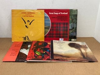 QTY OF ASSORTED VINYLS TO INCLUDE GREAT SONGS OF SCOTLAND BY THE SCOTTISH NATIONAL CHORUS 12 INCH VINYL: LOCATION - E5