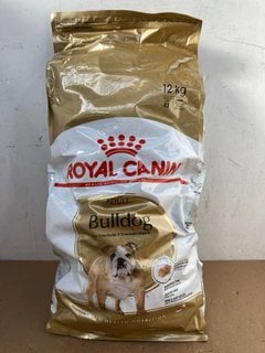 ROYAL CANIN 12KG ADULT BULLDOG FOOD - BBE: 25/05/25: LOCATION - E7