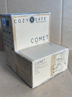 COZY N SAFE COMET SIGNATURE CAR SEAT IN BLACK AND GREY: LOCATION - E13