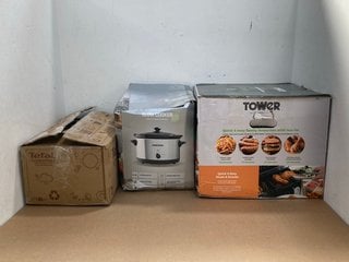 3 X KITCHEN APPLIANCES TO INCLUDE TOWER 9L DUAL BASKET AIR FRYER: LOCATION - H4