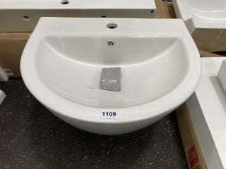 (COLLECTION ONLY) 540 X 400 X 440MM 1TH CERAMIC DESIGNER BASIN - RRP £408: LOCATION - A7