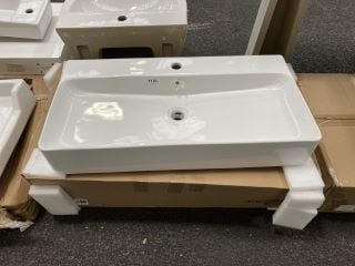 (COLLECTION ONLY) 820 X 430MM 1TH CERAMIC COUNTERTOP BASIN - RRP £320: LOCATION - A7