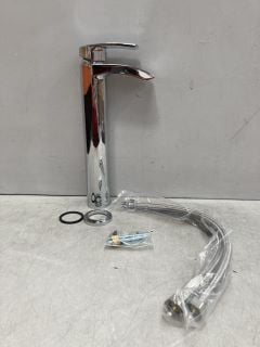 HIGH MONO BASIN MIXER TAP IN CHROME - RRP £245: LOCATION - RACKING 3