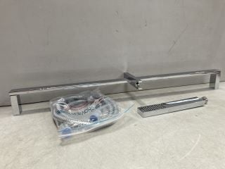 MODERN SQUARE STYLE SHOWER SLIDE RAIL KIT IN CHROME - RRP £70: LOCATION - RACKING 3