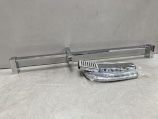 MODERN SQUARE STYLE SHOWER SLIDE RAIL KIT IN CHROME - RRP £70: LOCATION - RACKING 3