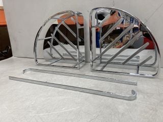 CHROME TWIN CORNER SHOWER CADDY - RRP £85: LOCATION - RACKING 3