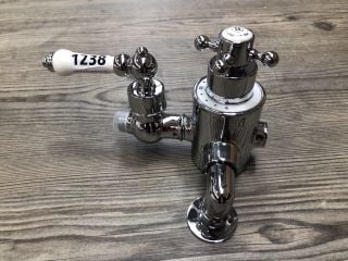 TRADITIONAL EXPOSED SHOWER VALVE IN CHROME - RRP £405: LOCATION - RACKING 3