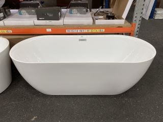 1700 X 730MM MODERN TWIN SKINNED DOUBLE ENDED FREESTANDING BATH WITH INTEGRAL OVERFLOW - RRP £1189: LOCATION - B2