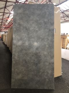 (COLLECTION ONLY) PERFORM WALL/SHOWER PANEL 2400 X 1200MM IN OYSTER MARBLE - RRP £245: LOCATION - B6 ISLAND