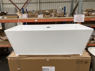 TROJAN MARLBOROUGH 1700 X 800MM MODERN TWIN SKINNED DOUBLE ENDED FREESTANDING BATH WITH INTEGRAL CHROME SPRUNG WASTE & OVERFLOW - RRP £1566: LOCATION - B4