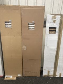 WHITE TUBE ON TUBE HEATED TOWEL RADIATOR 1738 X 450MM RRP £505: LOCATION - B2