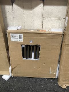 TRADITIONAL HORIZONTAL 3 COLUMN CAST IRON STYLE RADIATOR IN METALLIC BRONZE 605 X 600MM - RRP £390: LOCATION - B7