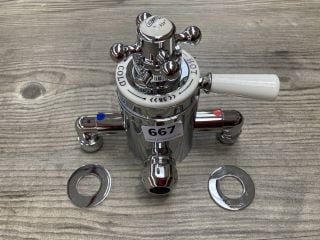 TRADITIONAL EXPOSED SHOWER VALVE IN CHROME - RRP £395: LOCATION - R2