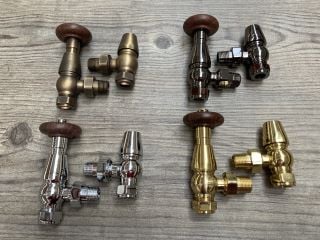 QTY OF ASSORTED TRV VALVES WITH LOCK SHIELDS - RRP £1000: LOCATION - R2