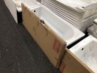 1700 X 700MM NTH SINGLE ENDED BATH WITH A WHITE MDF BATH SIDE PANEL - RRP £439: LOCATION - B6