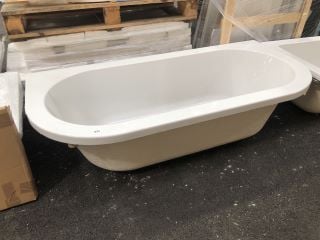 1700 X 800MM NTH DOUBLE ENDED D-SHAPED BATH - RRP £369: LOCATION - B6