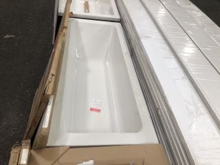 1700 X 700MM NTH SINGLE ENDED BATH WITH A WALNUT MDF BATH SIDE PANEL WITH A 700MM END PANEL - RRP £489: LOCATION - B7