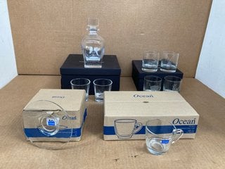 4 X ASSORTED HOUSEHOLD ITEMS TO INCLUDE SELBRAE HOUSE 4 X COUNTRY ANIMALS GLASS TUMBLERS: LOCATION - WA3