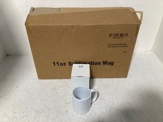 QTY OF CERAMIC MUGS IN WHITE: LOCATION - WA4