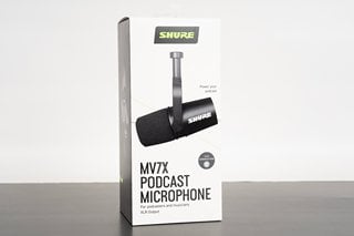 SHURE MV7X XLR PRO QUALITY DYNAMIC PODCAST MICROPHONE - RRP £279.00: LOCATION - BOOTH