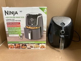 NINJA AIR FRYER MAX 5.2L IN BLACK TO INCLUDE TOWER AIR FRYER IN BLACK: LOCATION - WA6