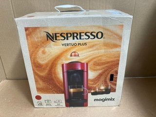 NESPRESSO VERTUO PLUS COFFEE MACHINE BY MAGIMIX IN RED- RRP £200.00: LOCATION - WA7