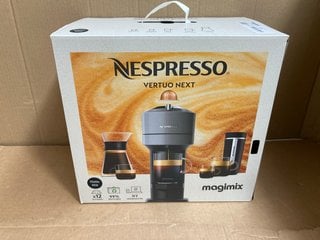 NESPRESSO VERTUO PLUS COFFEE MACHINE BY MAGIMIX IN BLACK- RRP £200.00: LOCATION - WA7